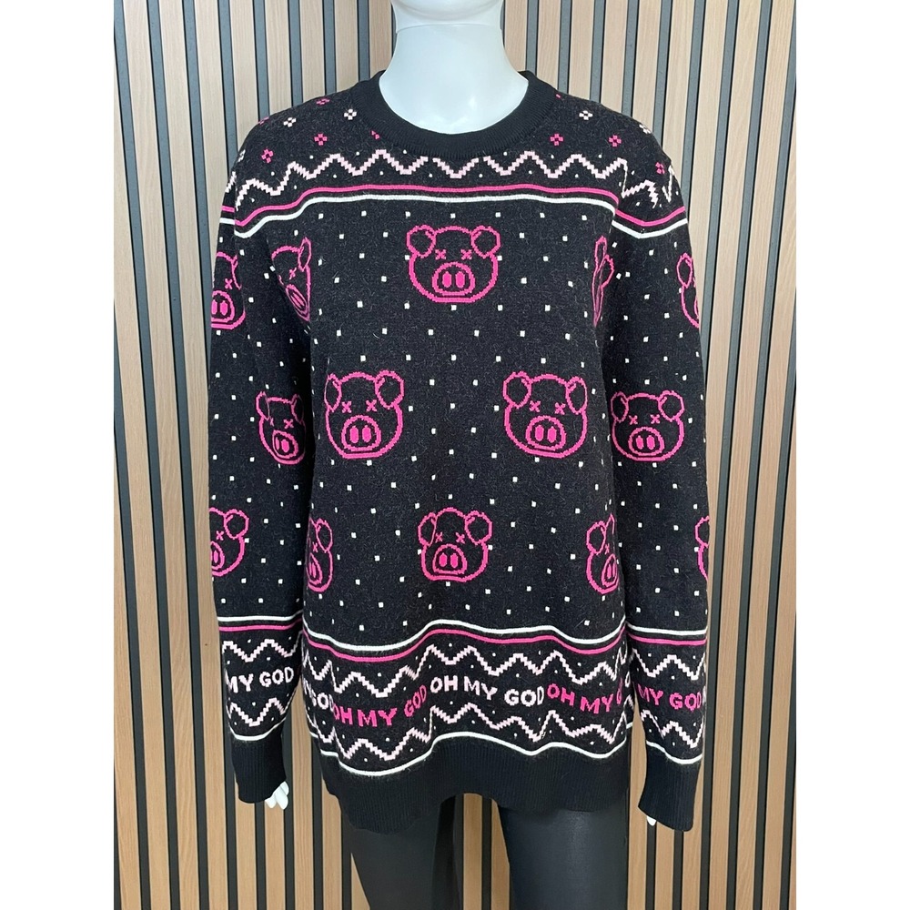 Shane‎ Dawson Men's Sweater Pullover Killer Merch Oh My God Pig Face 2XL Black
